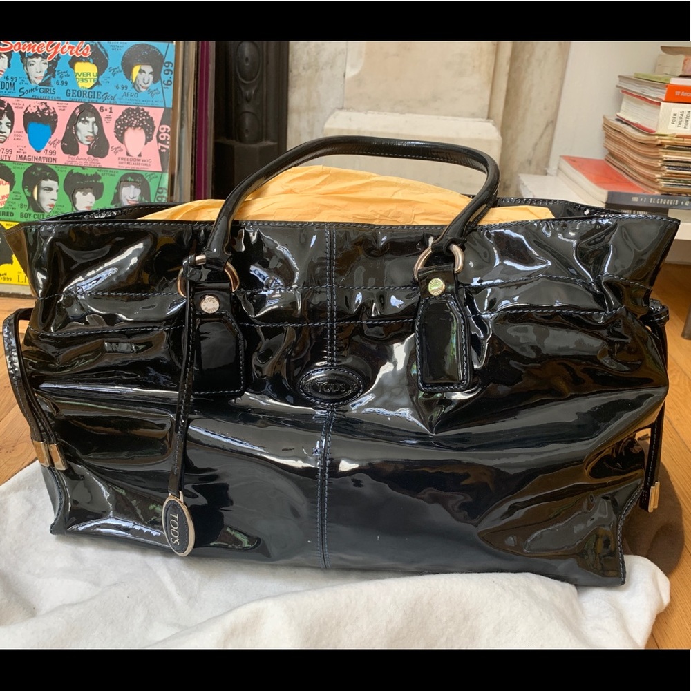 Tod's Black Patent Leather bag